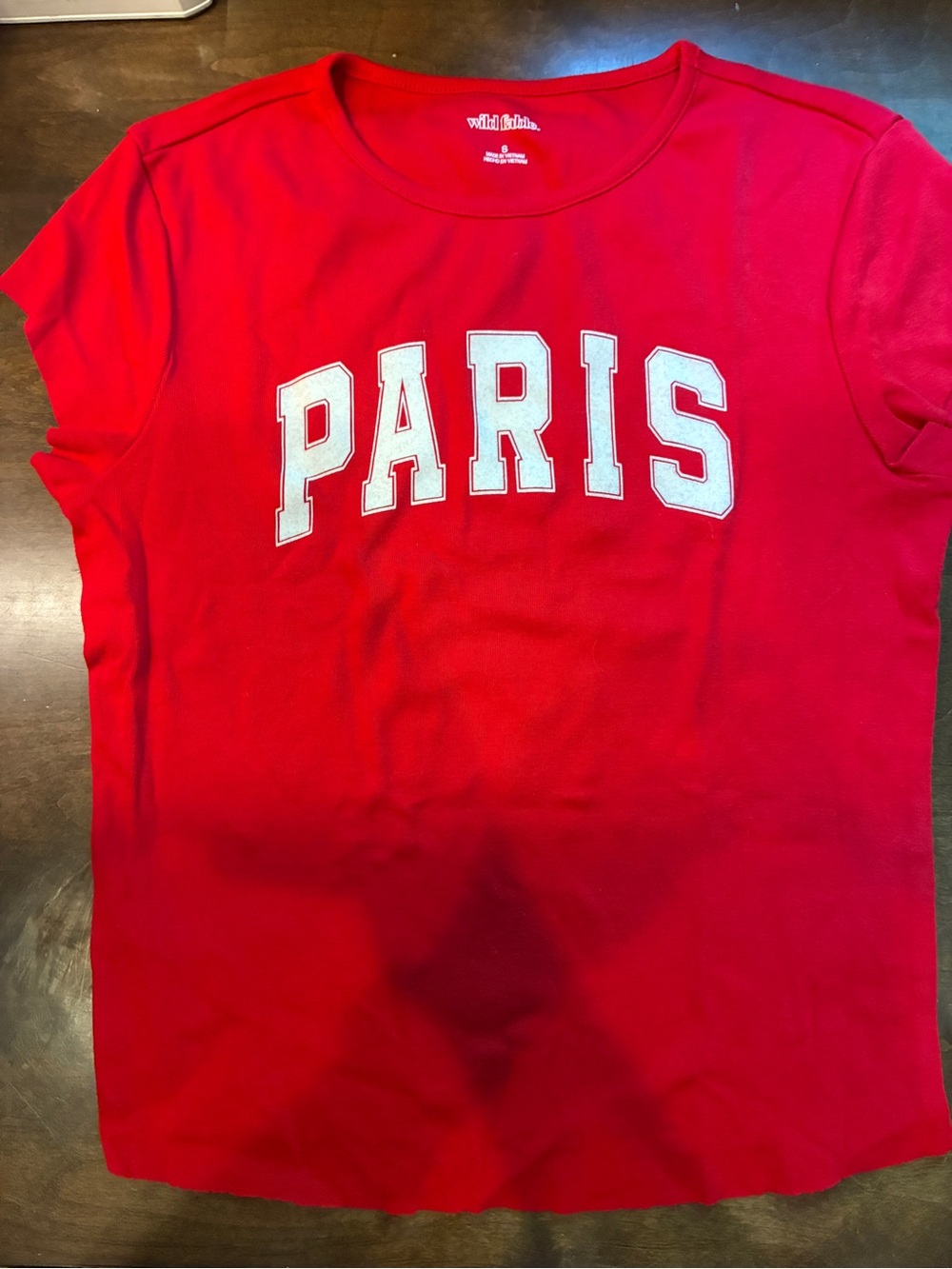 wild fable Red PARIS Graphic Short Sleeve Tee